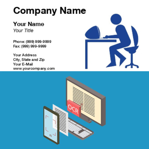 Image of Business Card Data Extraction with OCR